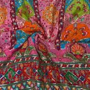 Light Pink multicolour Position Print With Heavy Cording Dori & Sequin