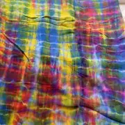 Pure Chinon multi Hand tie dyed fabric