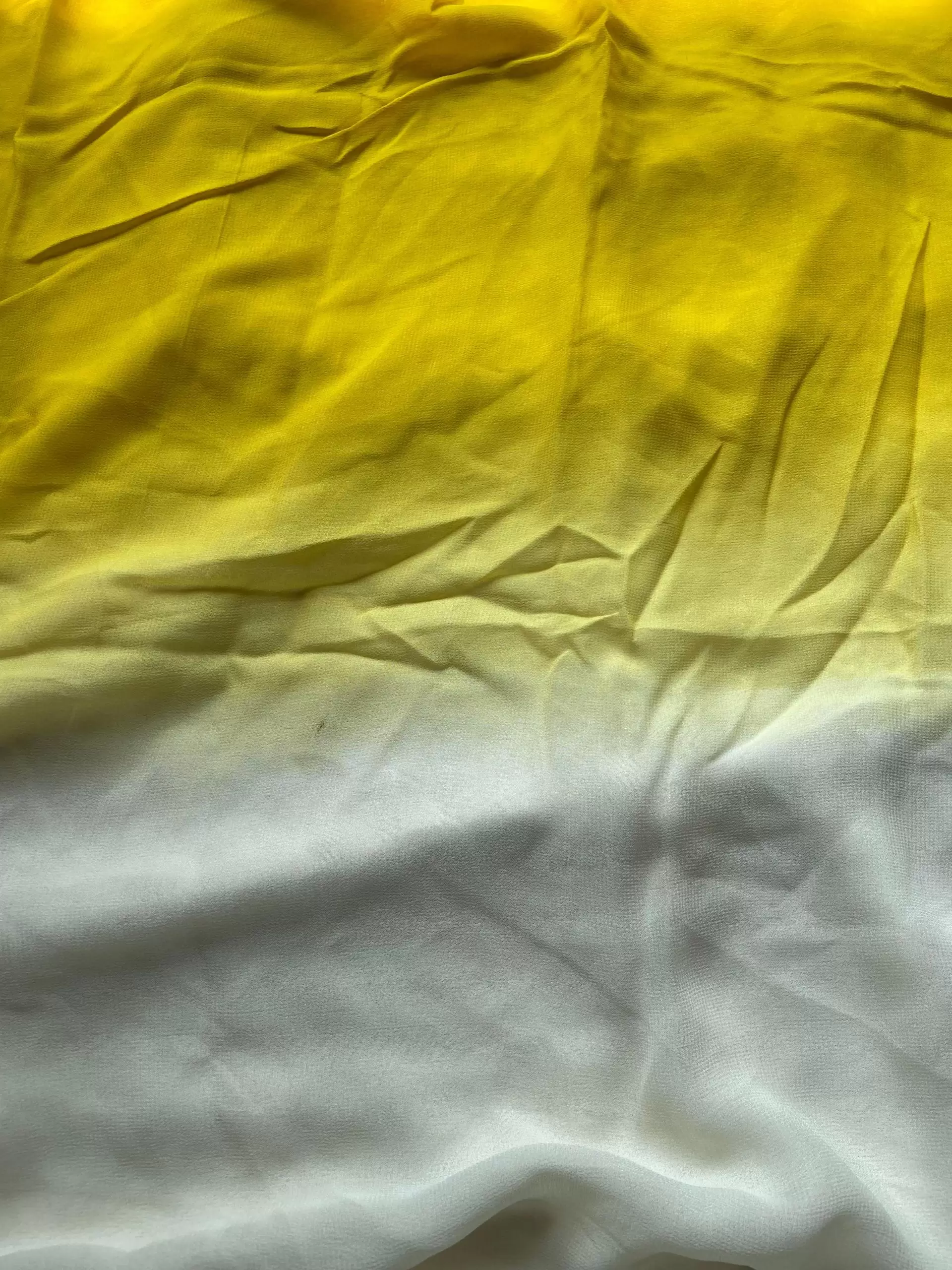 Off white two yellow shaded Puget Fabric