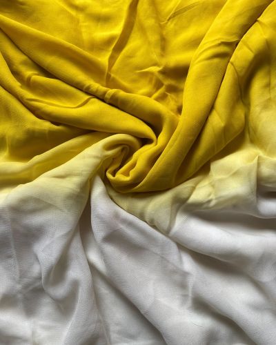 Off white two yellow shaded Puget Fabric