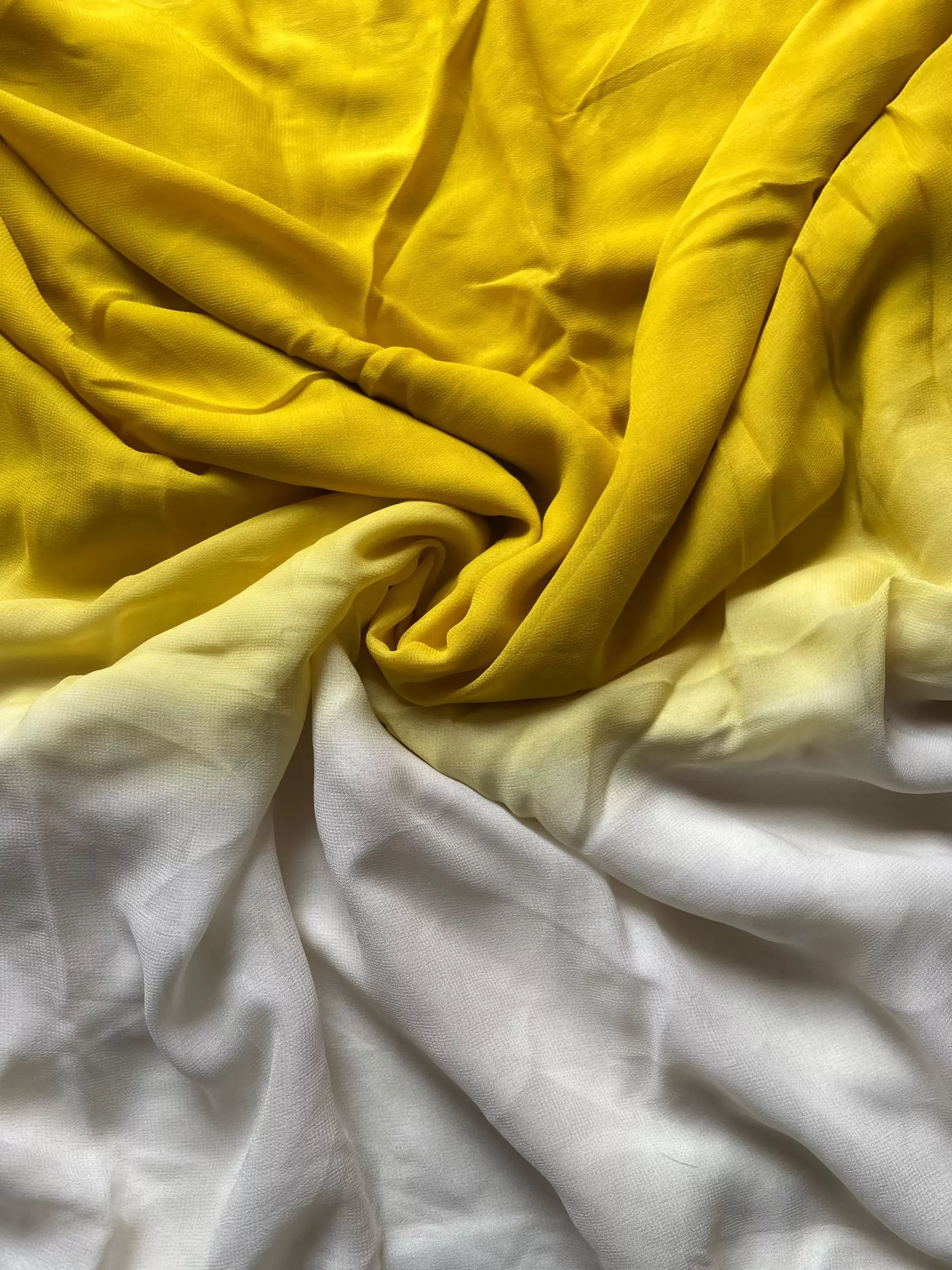 Off white two yellow shaded Puget Fabric