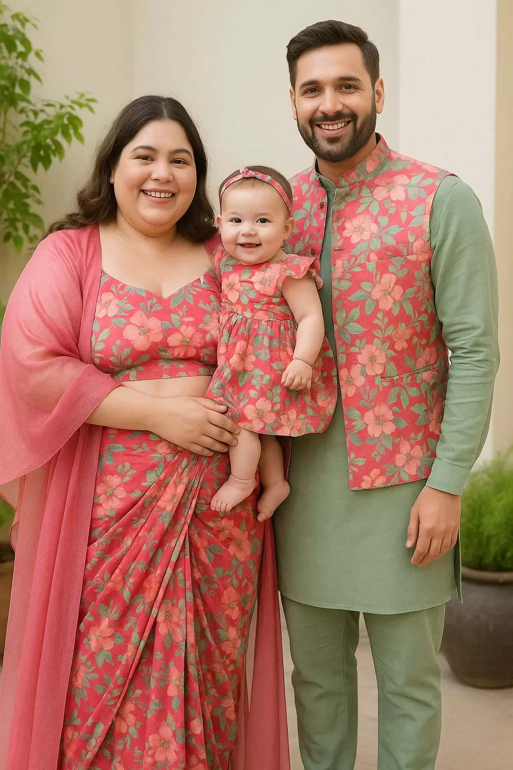 Indo western Family set ( For Mother , daughter and Father )