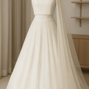 White Lehenga Style With Buy our imported moonlight sequence fabric