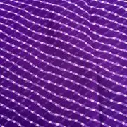 Leheriya Printed Georgette Fabric in Purple