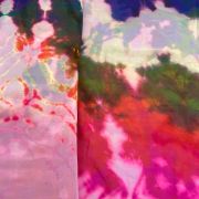 Multicoloured Shibori Print Georgette Fabric