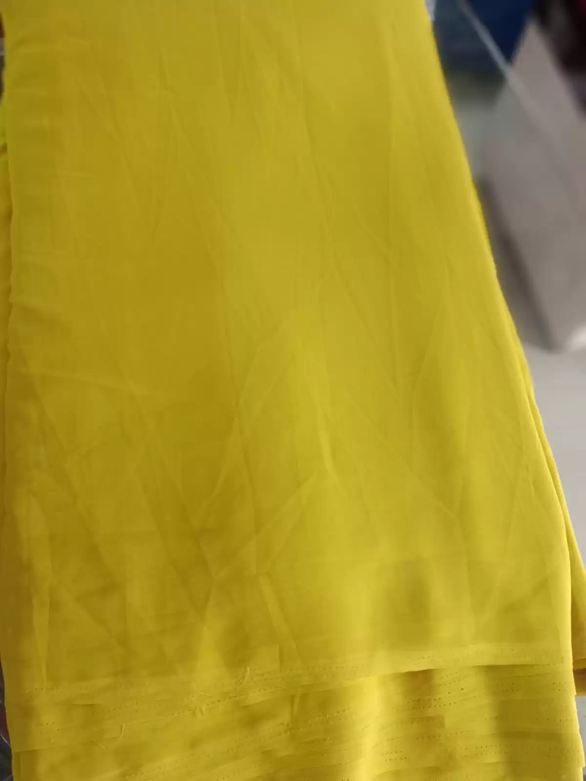 Lime green georgette fabric