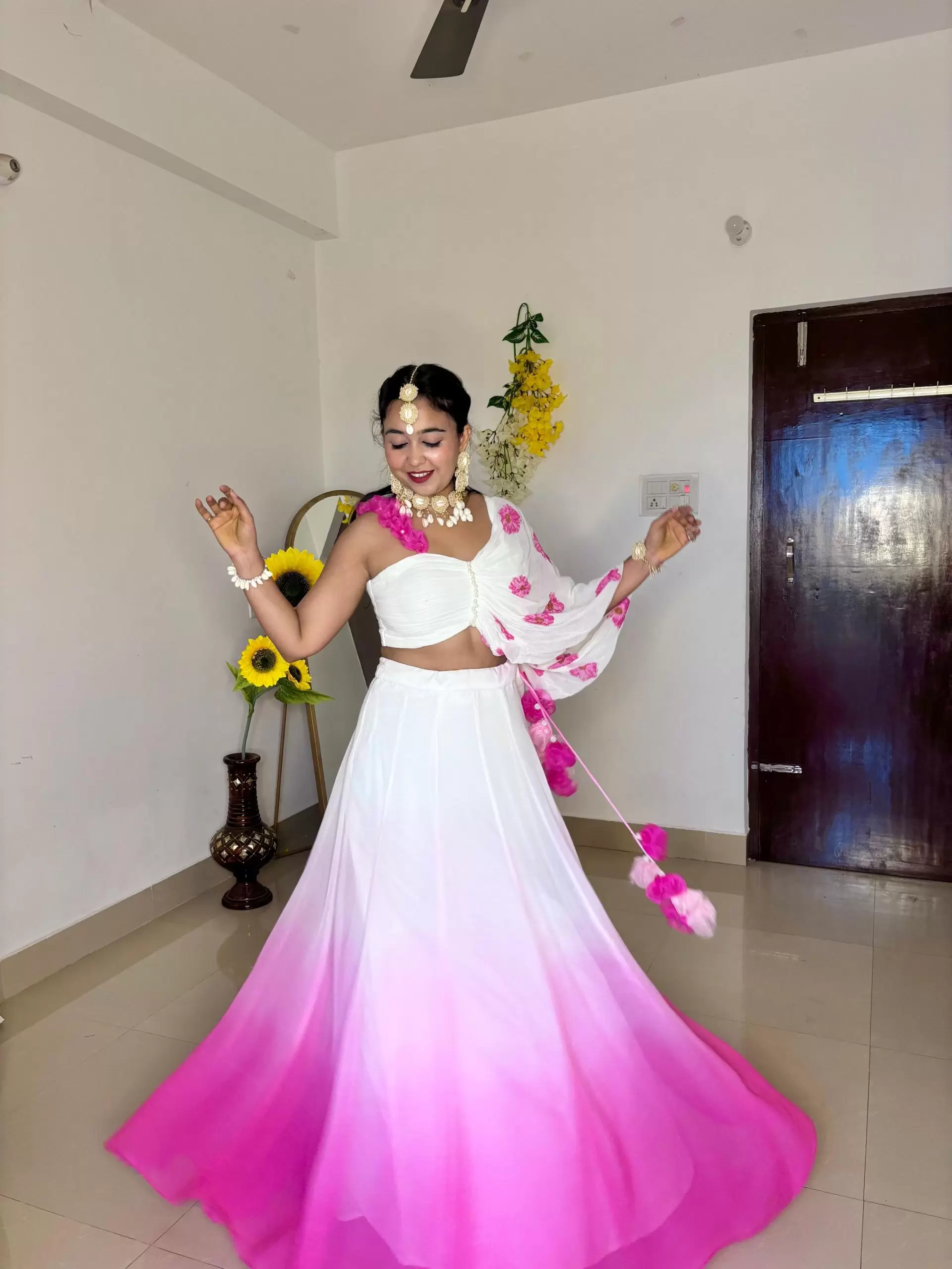 Hand painted and Hand dyed couple outfit