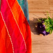 Multi colour chiffon fabric