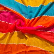 Multi colour chiffon fabric