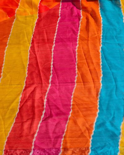Multi colour chiffon fabric
