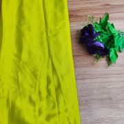 Plain parrot green art chinon fabric