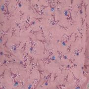 Printed Georgette Pink Fabric