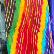 Multicolour Leheriya Printed Chiffon Fabric