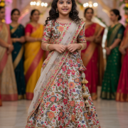 Thread And Sequin Georgette Lehenga