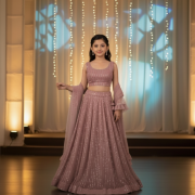 Moonlight Lehenga In Pastel Pink Colour