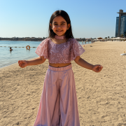 Embroidered Jumsuit In Onion Pink Colour