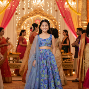 Chinon Lehenga With Net Dupatta