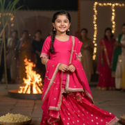 Sharara Set In Pink Colour