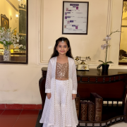 Chiffon Corset In White Colour With Shimmey Top