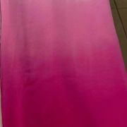 White To Pink Ombre Georgette Fabric