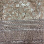 Antique Gold Banarasi Dola Silk Fabric