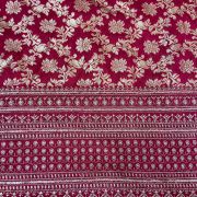 Rani Pink Banarasi Dola Silk fabric