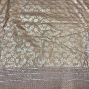 Antique Gold Banarasi Dola Silk Fabric