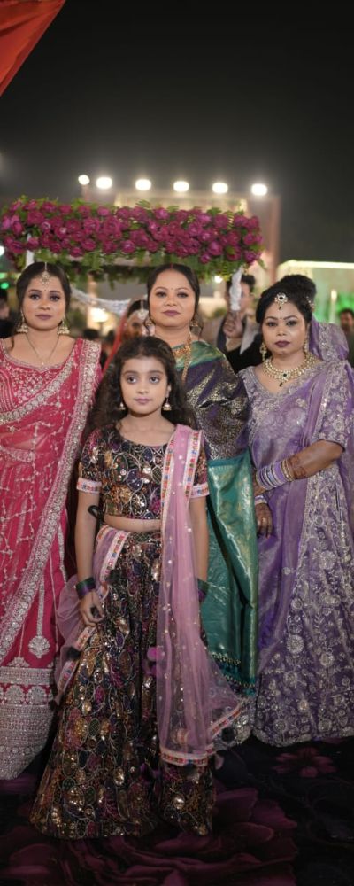 Georgette Thread And Sequin Lehenga For Kid