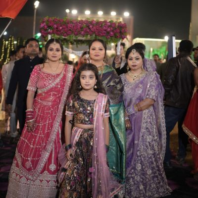 Georgette Thread And Sequin Lehenga For Kid