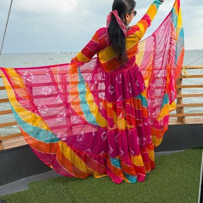 12 Meters Multicolour Flare Shrug