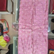 Brocade Banarasi Silk Fabric in Baby Pink Colour