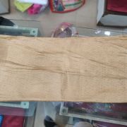 Brocade Banarasi Silk Fabric in Golden Colour