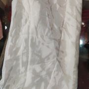 Off White Plain Pure Crepe Fabric