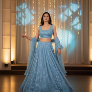 Moonlight Lehenga In Blue Colour