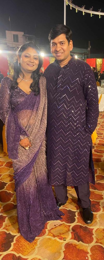 Couple Outfit In Purple Outfit