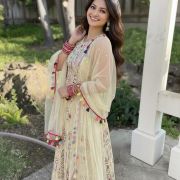 Multicolour Bohemian Embroidered Corset Lehenga