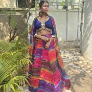 Multicolour Leheriya Lehenga