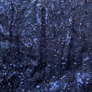 Net Hand Embroidered Lehenga In Dark Blue Colour