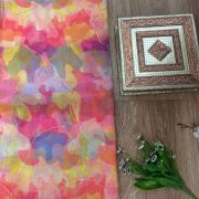 Baloon Sleeves Gown In Multicolour