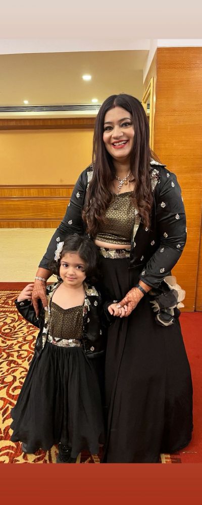 Hand Embroidered Pure Crepe Lehenga In Black Colour