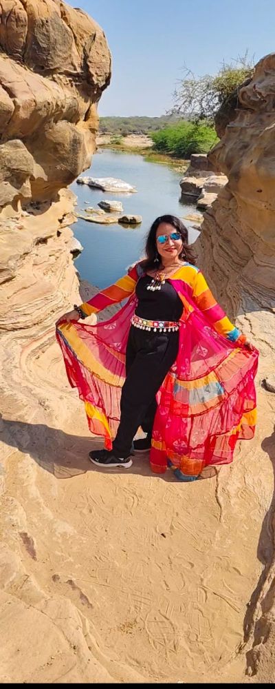 6 Meter Multicolour Flared Shrug