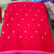 Golden Buti Work Velevet Lehenga In Pink Colour