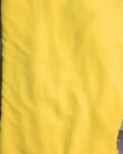 Plain Yellow georgette Fabric