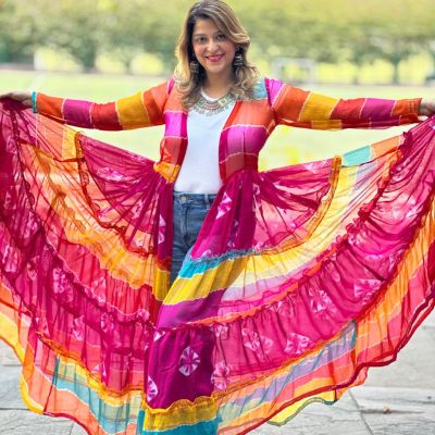 12 Meters Mulicolour Flared Shrug
