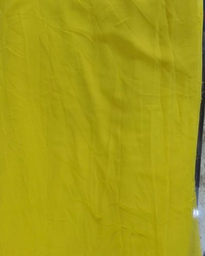 Plain Yellow Georgette Fabric