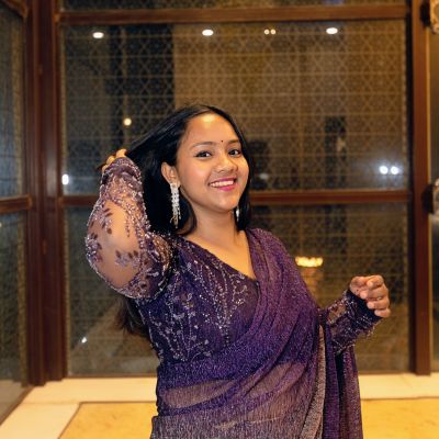 Shimme Lycra Sharar Saree In Purple Colour