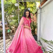 Mirror Ombre Lehenga In Pink Colour