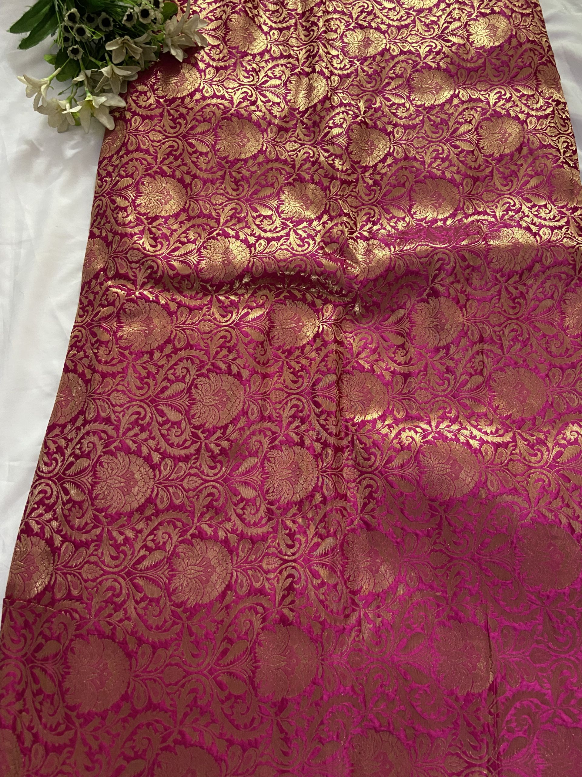 Pink Banarasi Fabric