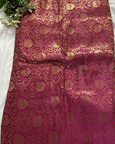Pink Banarasi Fabric