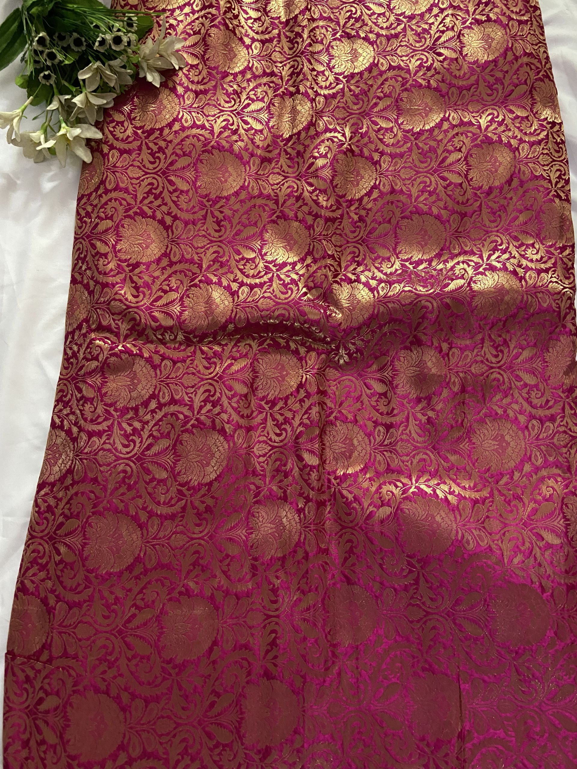 Pink Banarasi Fabric